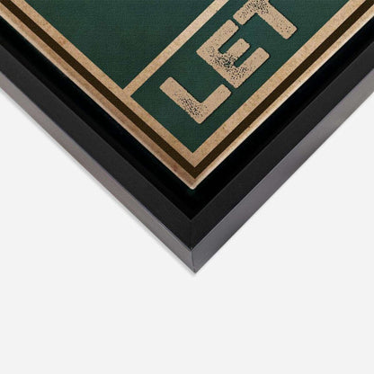 Let It Be Typography Canvas