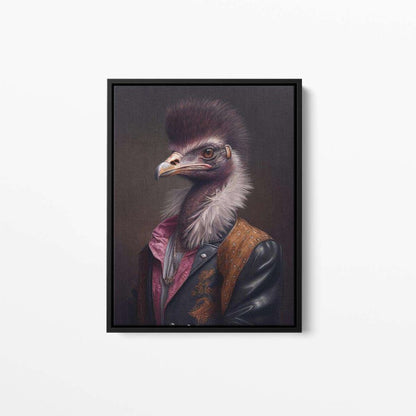 Oscar Rich the Ostrich Animal Canvas