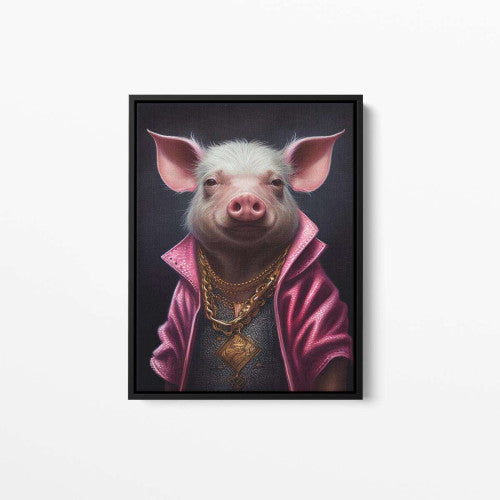 Percy Pig Animal Canvas