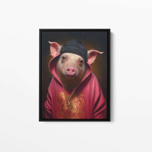 Piggy Smalls Animal Canvas