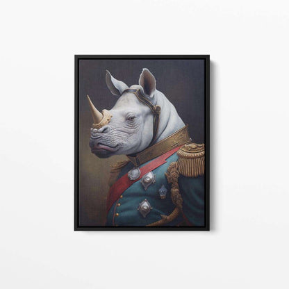 Romeo The Rhino Animal Canvas