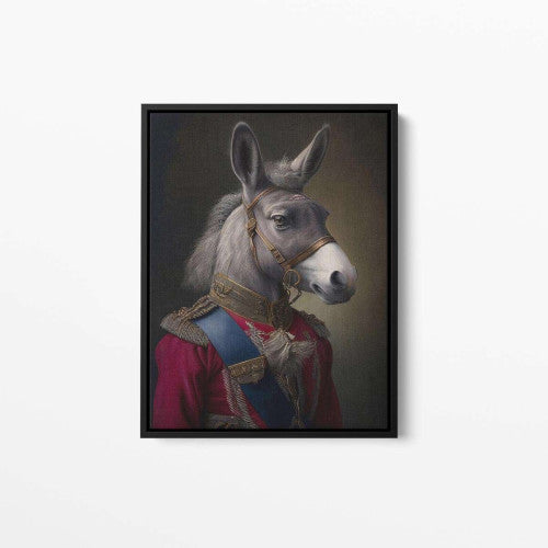 Senior DonKey Animal Canvas