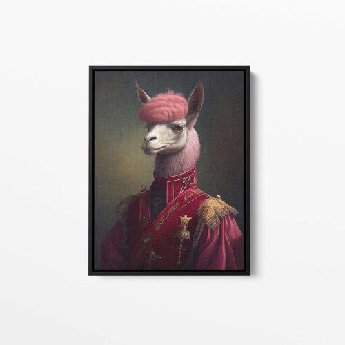 Sergant Fizz Bonbon Lama Alpaca Animal Canvas