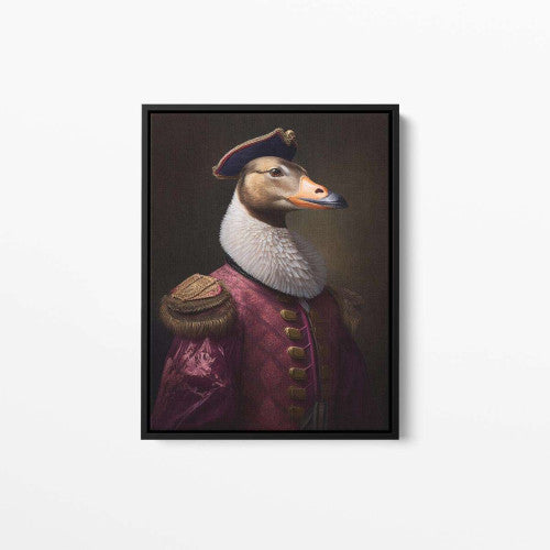 Sir Quackmore Duck Animal Canvas