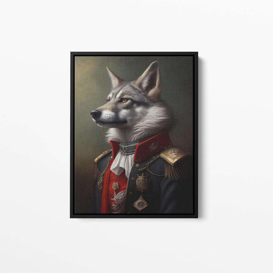 William The Wolf Animal Canvas