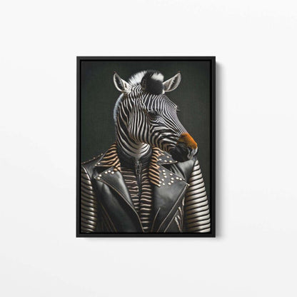 Zack The Zebra Animal Canvas