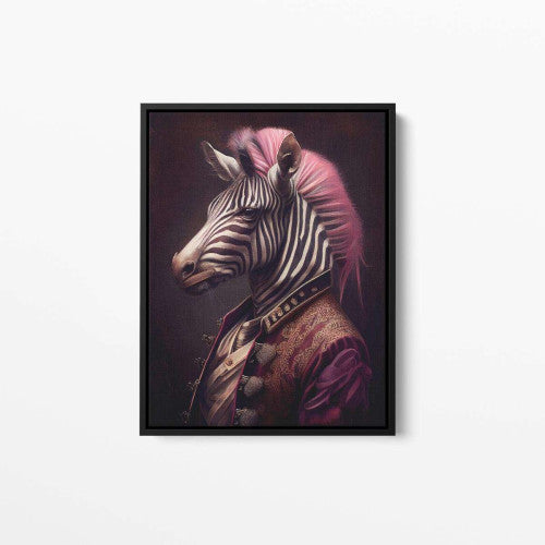 Zee The Zebra Animal Canvas