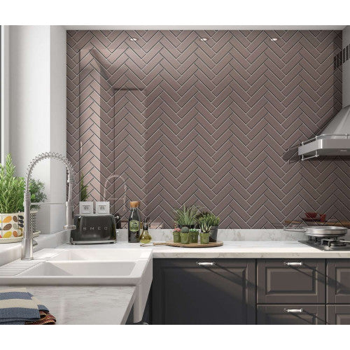 Light Grey Herringbone