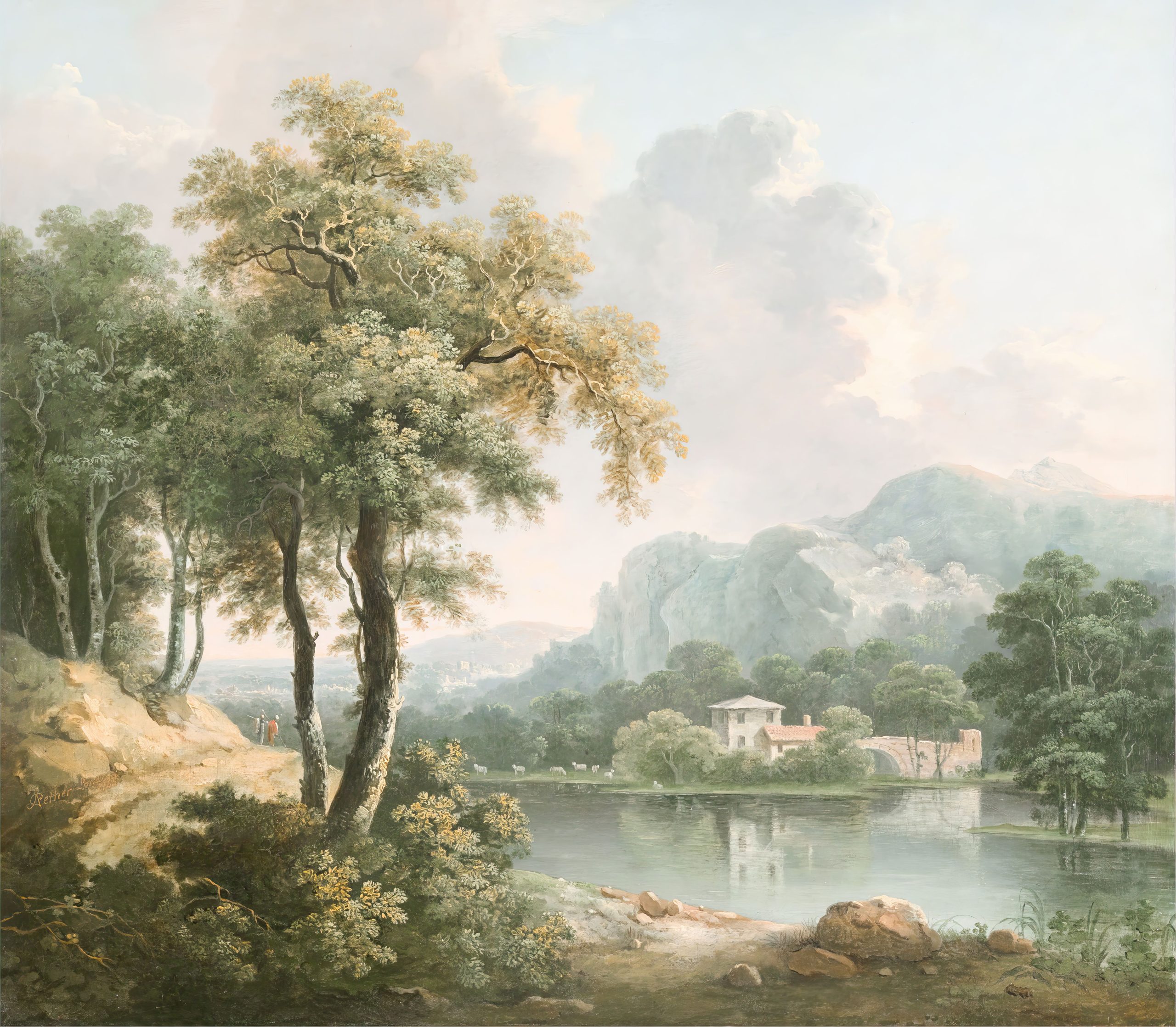 Dovedale in Sunlight.