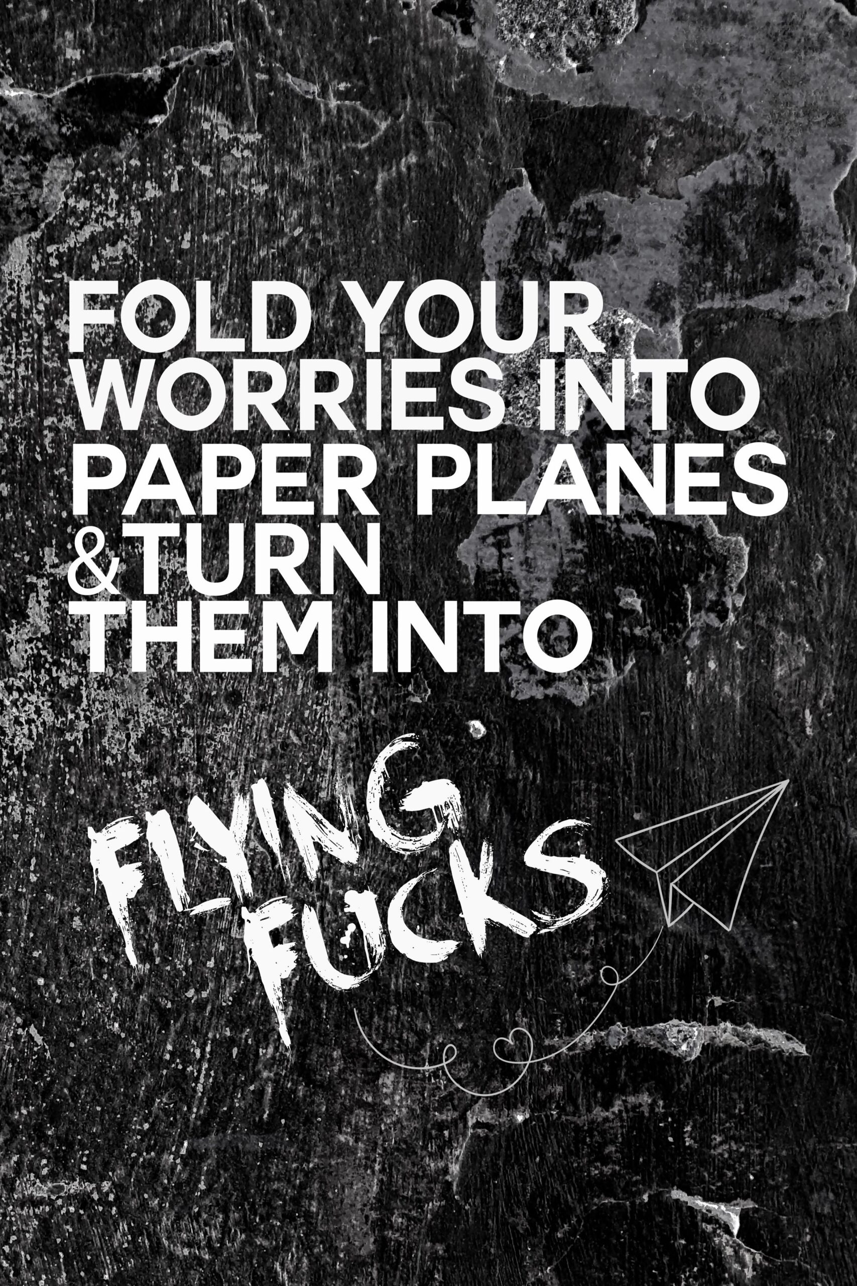 Fold your worries into paper planes