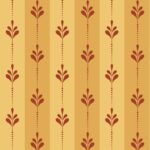 Vertical Striped Botanical Leaf Wallpaper