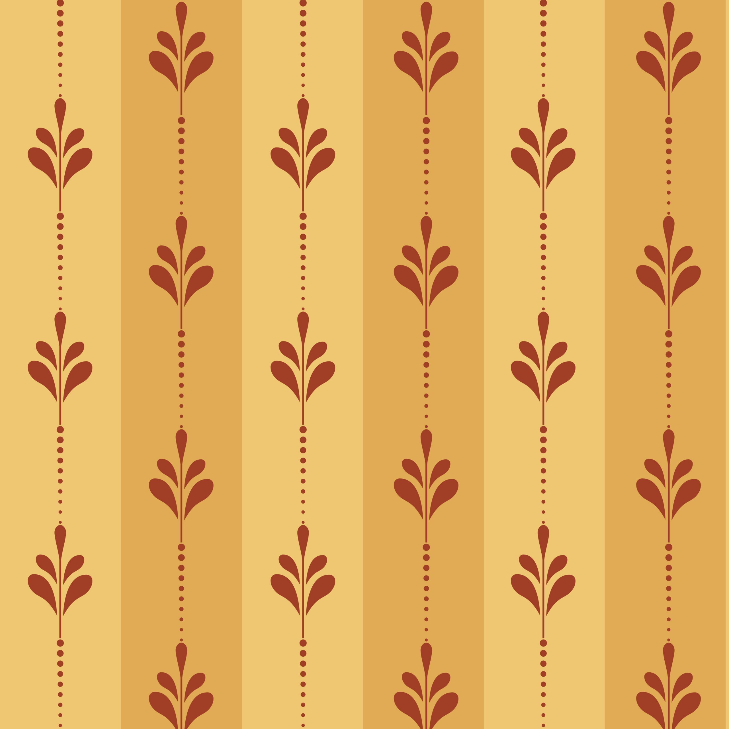 Vertical Striped Botanical Leaf Wallpaper