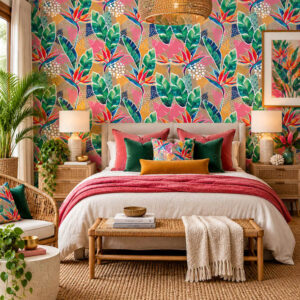 Paradise Pop Tropical Wallpaper