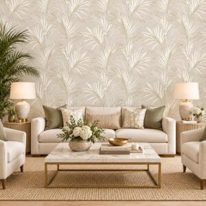 Golden Palmera Wallpaper